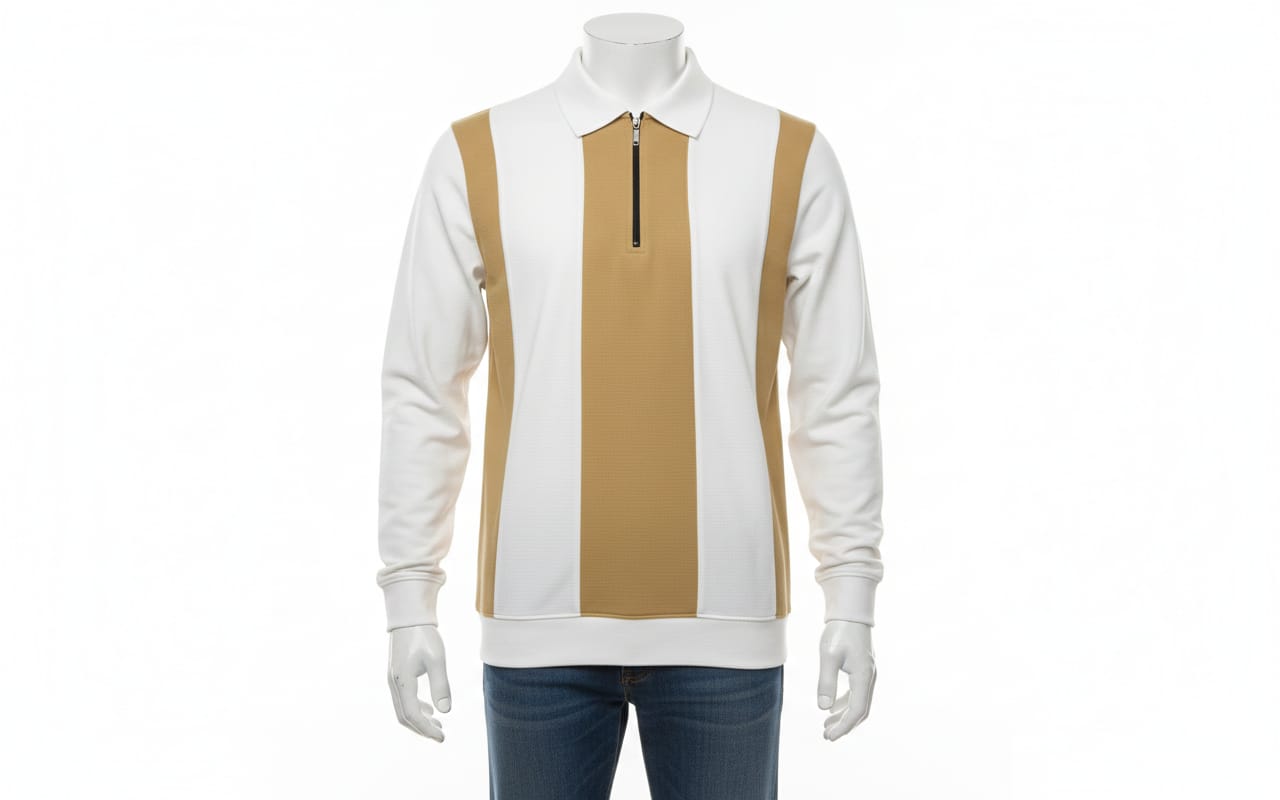 HOMME POLO CENTRAL MANCHE LONGUES
