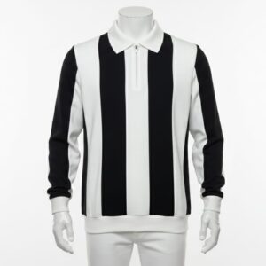 Homme Polo Central Manche longue - Black, M