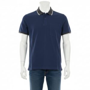 Homme Polo Manches Courtes bleu marine