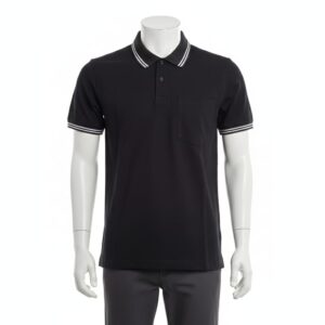 Homme Polo Manches Courtes noir